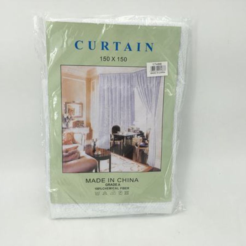 Set of 12 elegant 1.5m net curtains, perfect for enhancing decor with light-filtering sheer fabric while maintaining privacy.