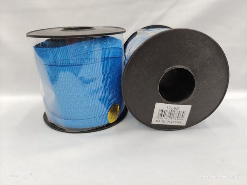Set of 12 vibrant blue ribbons, 1 inch wide, perfect for crafting, decorating, and gifting for any occasion.