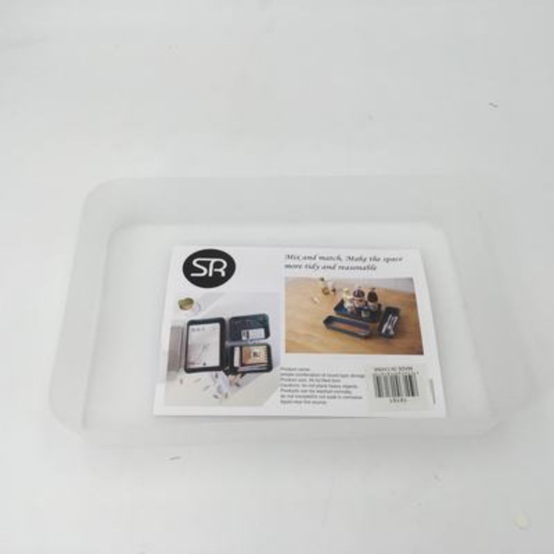 Set of 12 durable plastic storage boxes (26.5CM) for organizing home and office essentials, perfect for clutter-free spaces.