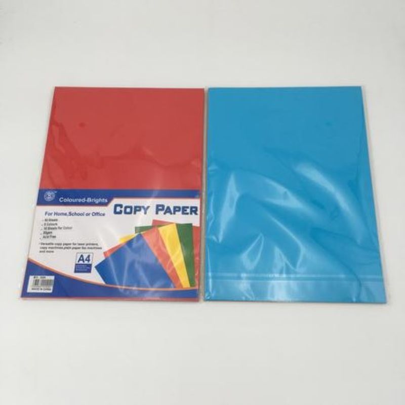 Vibrant A4 color paper set of 12, perfect for printing, crafting, and scrapbooking projects.