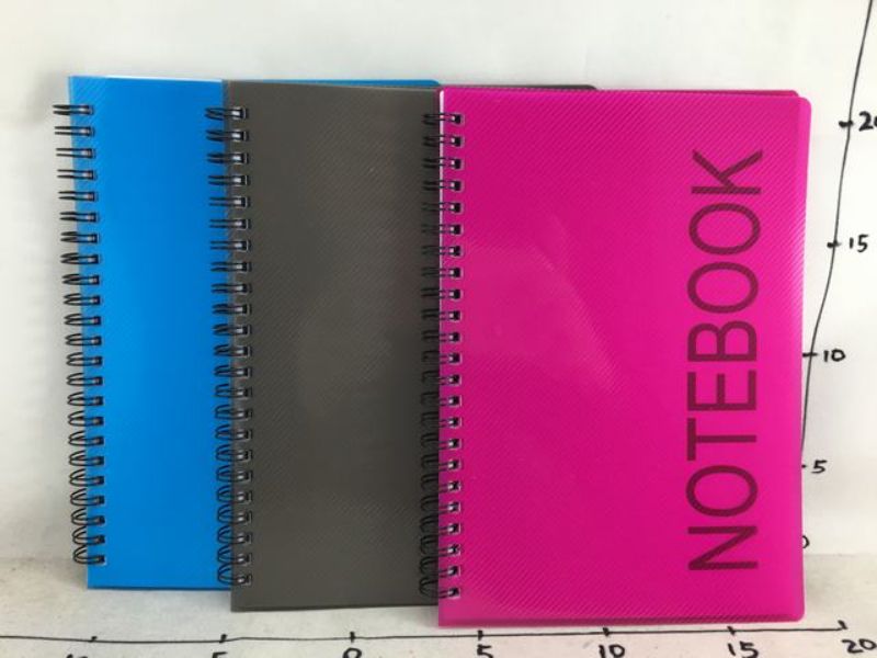 Vibrant set of 6 assorted notebooks, perfect for creative note-taking and organization with high-quality smooth pages.