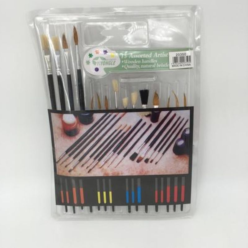 A premium set of 12 versatile paint brushes for artists, ideal for canvas, watercolor, and acrylic painting.