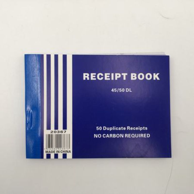Set of 10 receipt books with carbon-copy receipts for easy transaction recording and financial organization.