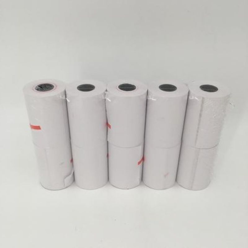 High-quality thermal EFTPOS paper rolls (57mm x 50mm) in 12 packs, ideal for crisp receipts and fast printing in POS systems.