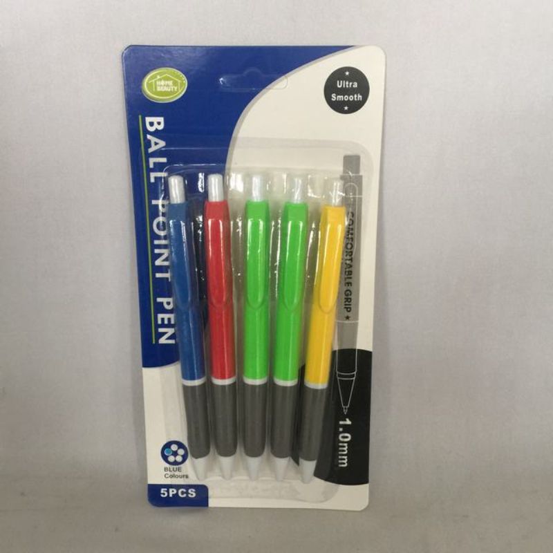 Premium ball pen pack of 60, includes 12 sets of 5 pens, featuring smooth ink flow and sleek design for versatile writing.