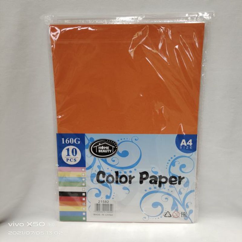 Bright orange A4 paper in 10-sheet packs, perfect for crafting, printing, and presentations—total of 120 sheets.