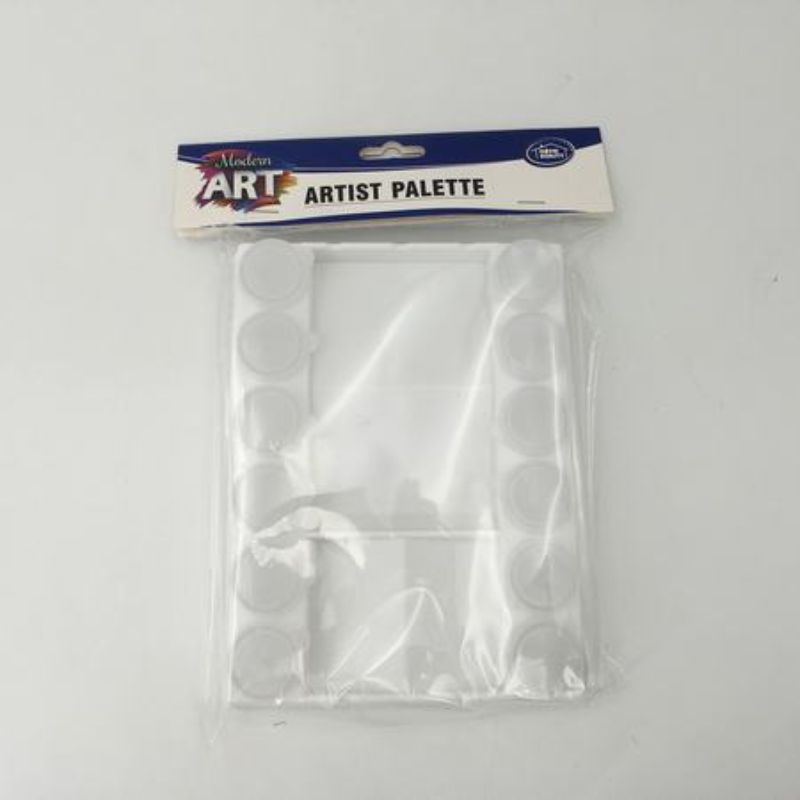Set of 12 rectangular color palettes (20 x 15cm) for easy paint mixing, ideal for artists and hobbyists.