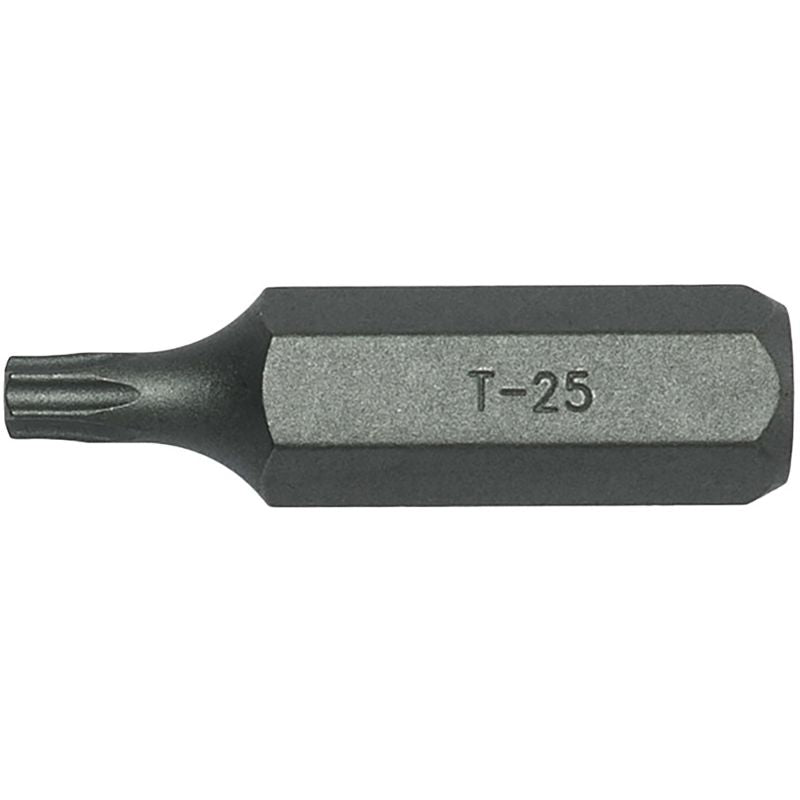 Teng 10mm Tx25 Cr-V hex drive bit, 40mm long, durable for professional and DIY use, designed for secure torque applications.