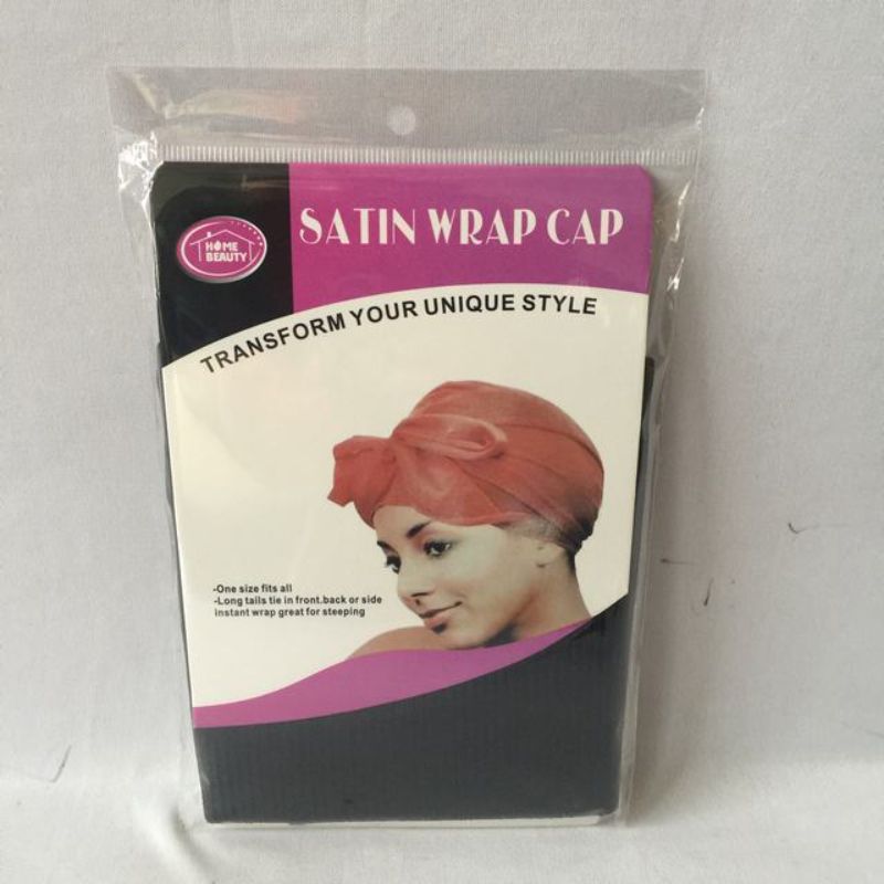 Set of 12 satin wrap caps designed to protect hairstyles while sleeping, reducing frizz and retaining moisture.