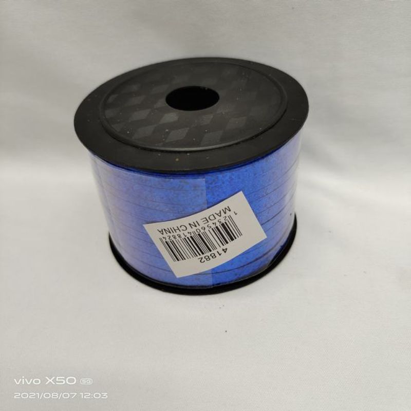Elegant blue ribbon set (0.5cm) with 12 yards, perfect for enhancing crafts, gifts, and decor for special occasions.