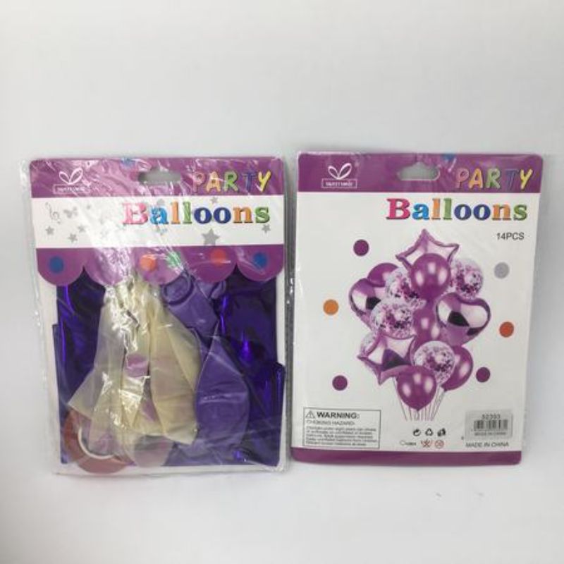 Vibrant purple party balloons pack of 168, perfect for decorating any festive event with durable and easy-to-inflate designs.