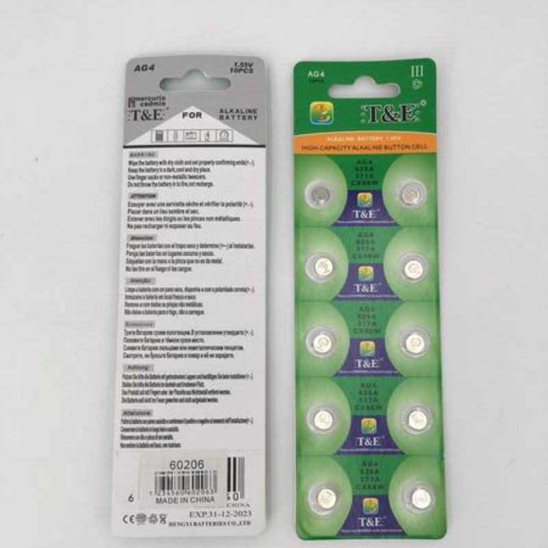 AG4 button batteries in a 20-pack, ideal for devices like watches, toys, and remote controls, offering reliable, long-lasting power.