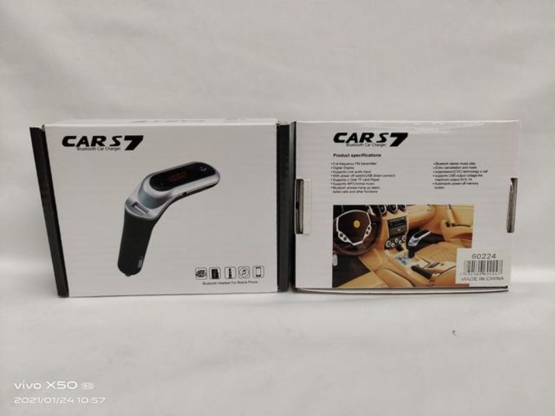 Set of 6 Car MP3 FM Modulators, enhancing in-car audio with Bluetooth connectivity and easy plug-and-play setup.