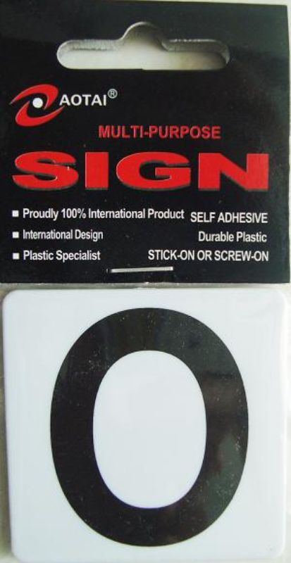 Set of 12 self-adhesive durable plastic letter 'O' signs for versatile indoor and outdoor signage.