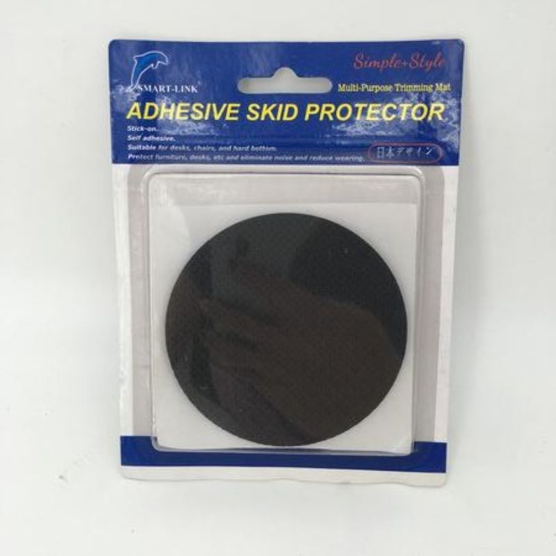 Adhesive Skid Protector strips in black, ideal for slip prevention on various surfaces; 12-pack for enhanced safety.