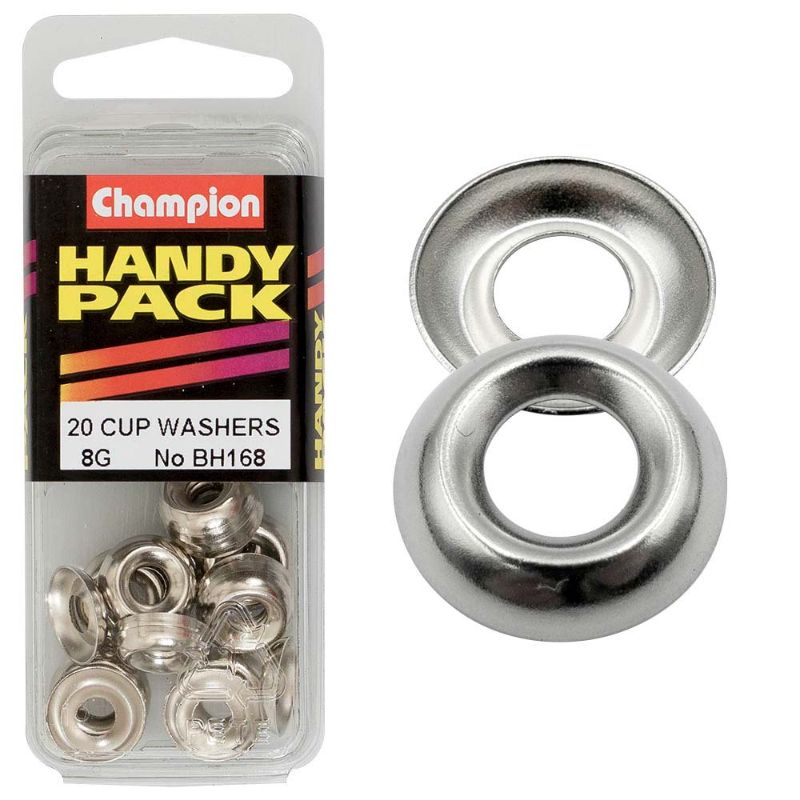 Champion 8G Set Screw Size Cup Washer, durable and precise washer for secure fastening in various applications.
