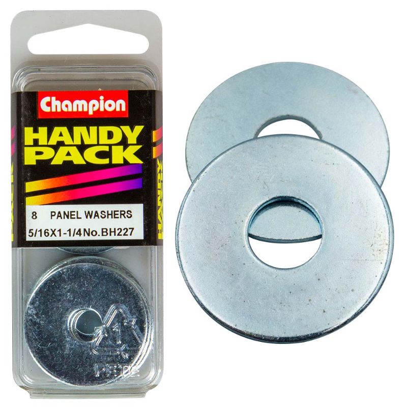 Champion 5/16in x 1-1/4in panel washer for secure fastening in construction and DIY, featuring corrosion resistance and durability.