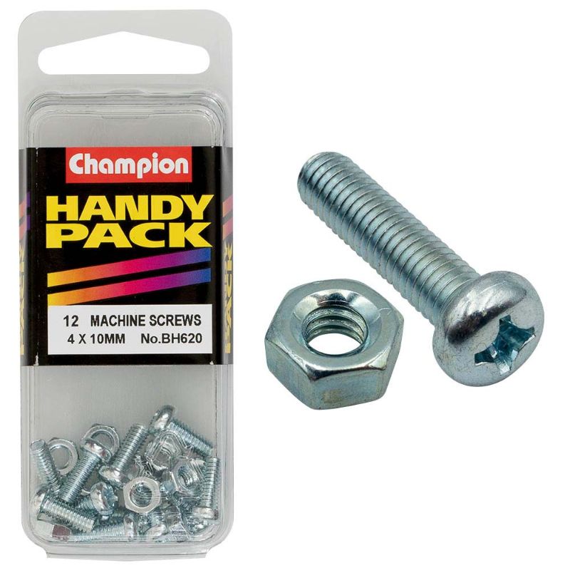 Champion M4 x 10mm Machine Set Screw, a durable fastener for reliable performance in machinery and construction projects.