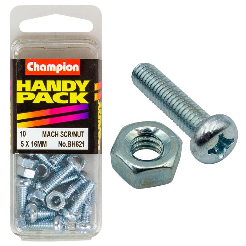 Champion M5 x 16mm Machine Set Screw, durable and corrosion-resistant, ideal for secure fastening in various mechanical applications.