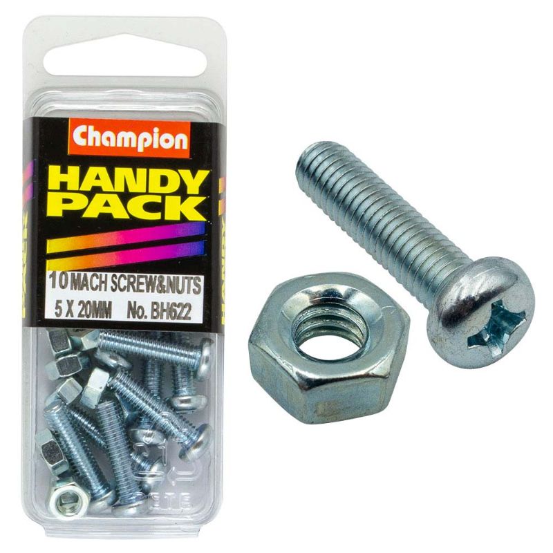 Champion M5 x 20mm Machine Set Screw for strong, reliable fastening in mechanical assemblies and heavy-duty applications.