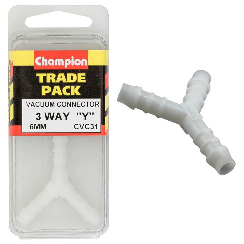 Champion Vacuum Hose - 3 Way Y Piece 6mm