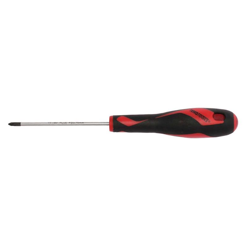 Teng MD TT-MV+ Screwdriver PZ#0 x 75mm with ergonomic handle, durable TT-MV steel, and enhanced grip for precise fastening.