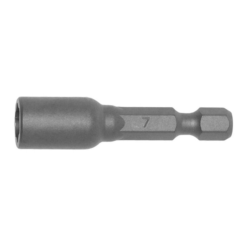 Teng 7mm magnetic nut setter with 1/4in hex drive, ideal for secure screw fastening and durable home improvement tasks.