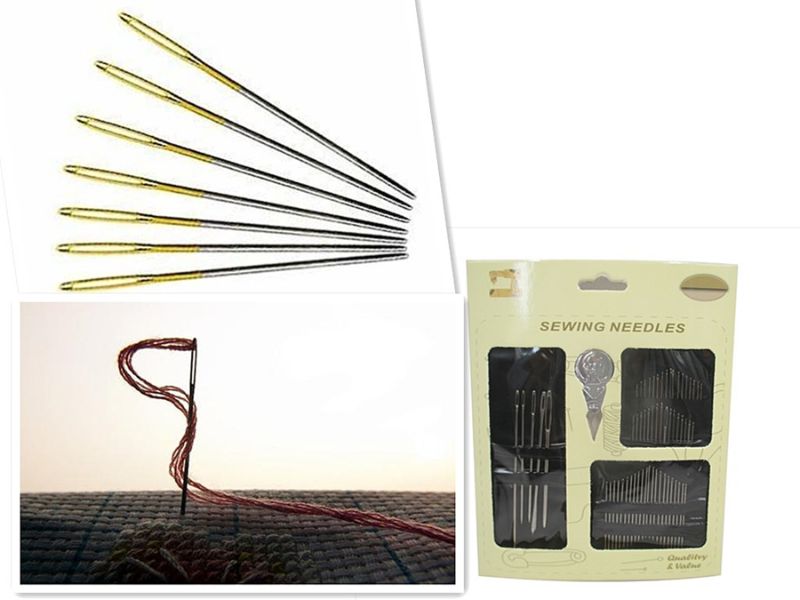 Set of 60 durable sewing needles in 6 packs, suitable for various fabrics and sewing projects, ideal for all skill levels.