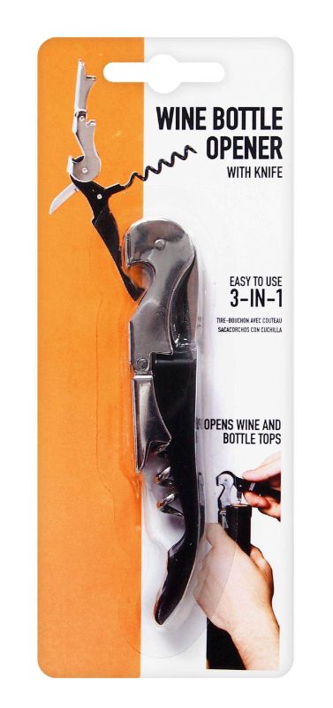 Set of 2 premium wine openers with built-in knives for effortless uncorking and foil cutting. Ideal for wine enthusiasts.
