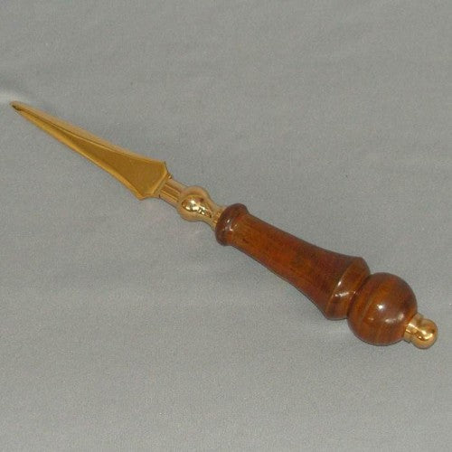 Elegant wooden handle letter knife designed for precision in opening envelopes, adding sophistication to your desk.