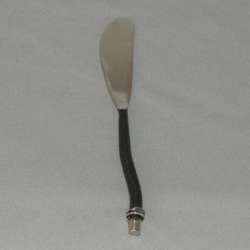Elegant 17cm pate knife with twisted wire handle for smooth spreading and stylish presentations of spreads and cheeses.