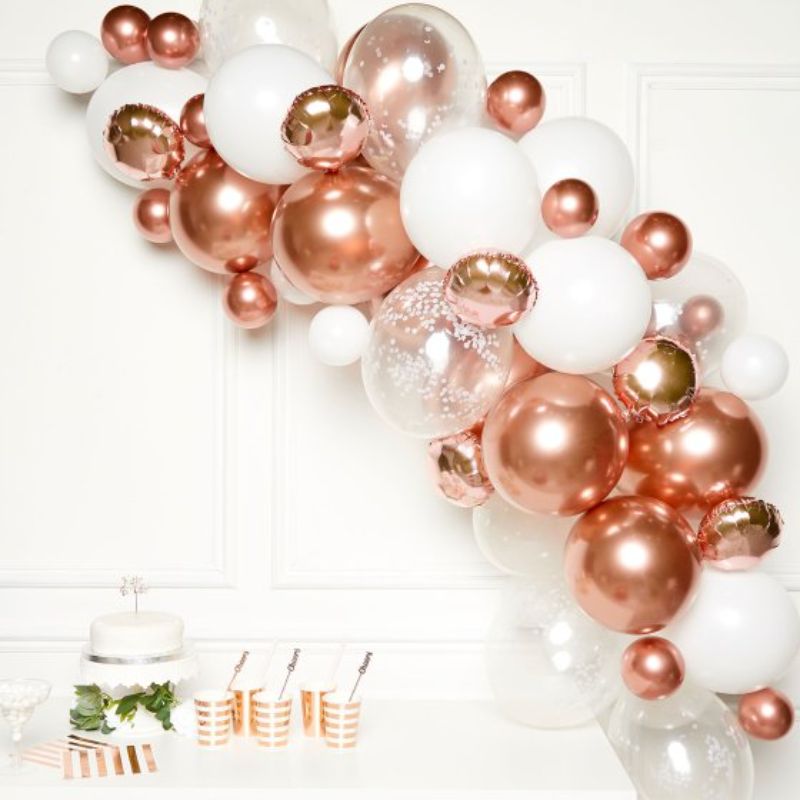 Balloon - Balloon Garland Kit Rose Gold with 66 Balloons - (Pack of 66)