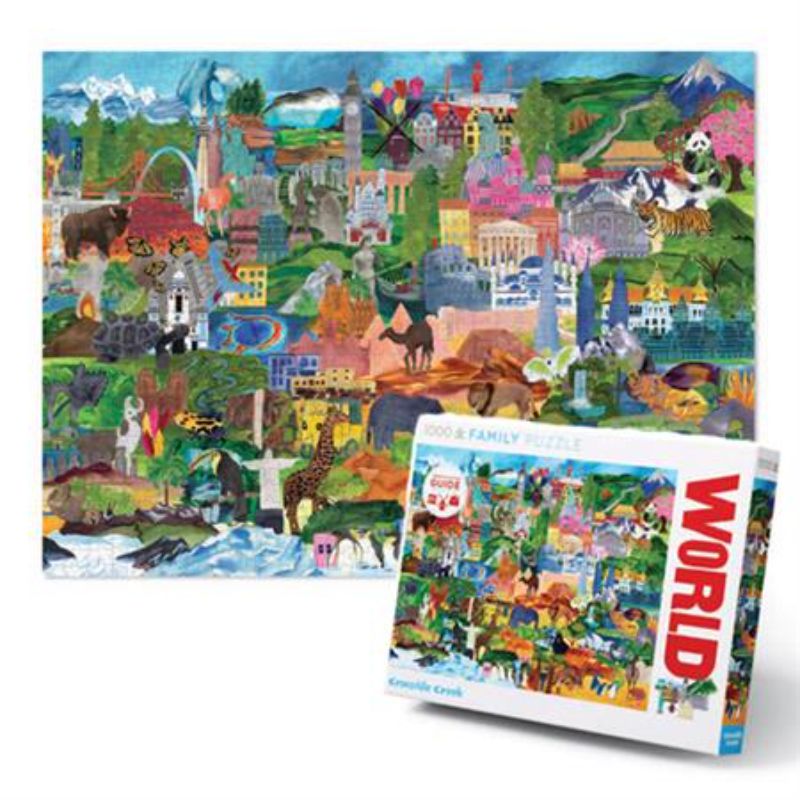 Jigsaw Puzzle - Croc Creek World Collage (1000pcs)