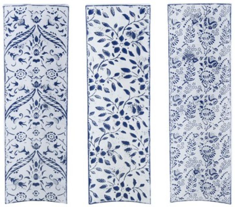Set of 3 elegant wall decor pieces, 80cm, featuring vibrant colors and intricate patterns for modern interior enhancement.