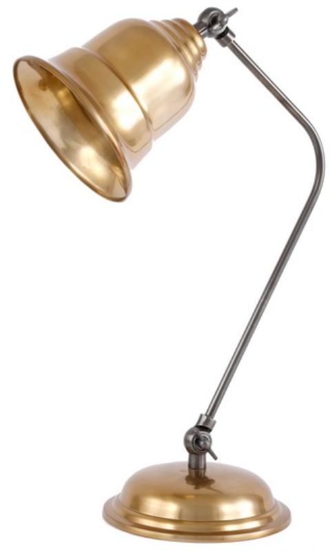 TABLE LAMP - BRASS/GREY FINISH (49cm)