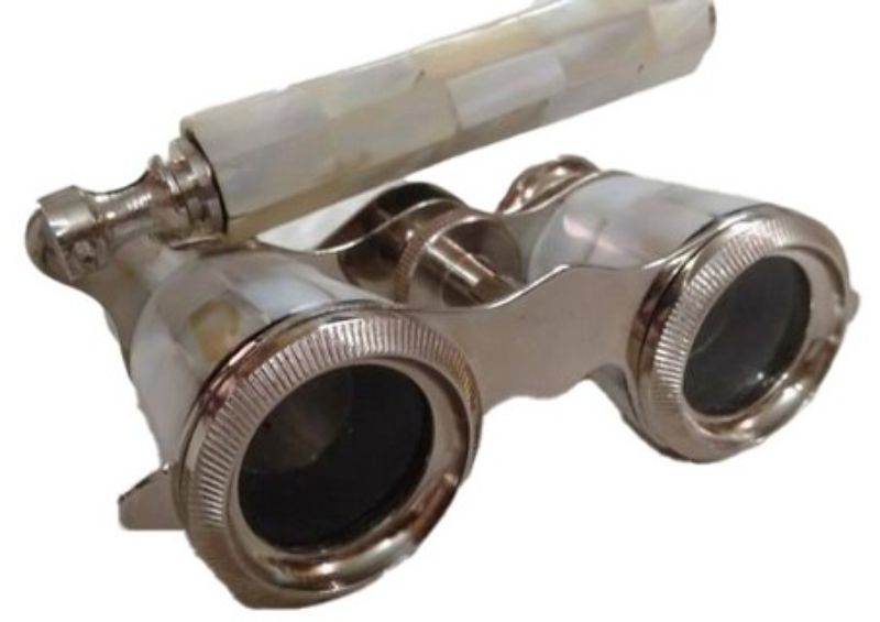 Compact OPERA BINOCULARS (13.5cm) for clear viewing at events, featuring high-quality optics and ergonomic grip.