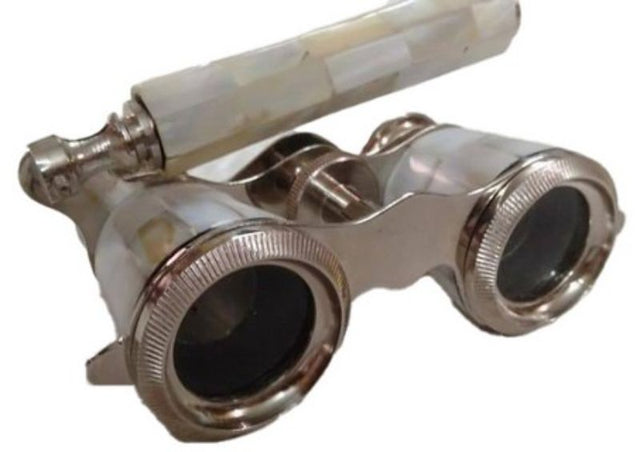 Compact OPERA BINOCULARS (13.5cm) for clear viewing at events, featuring high-quality optics and ergonomic grip.