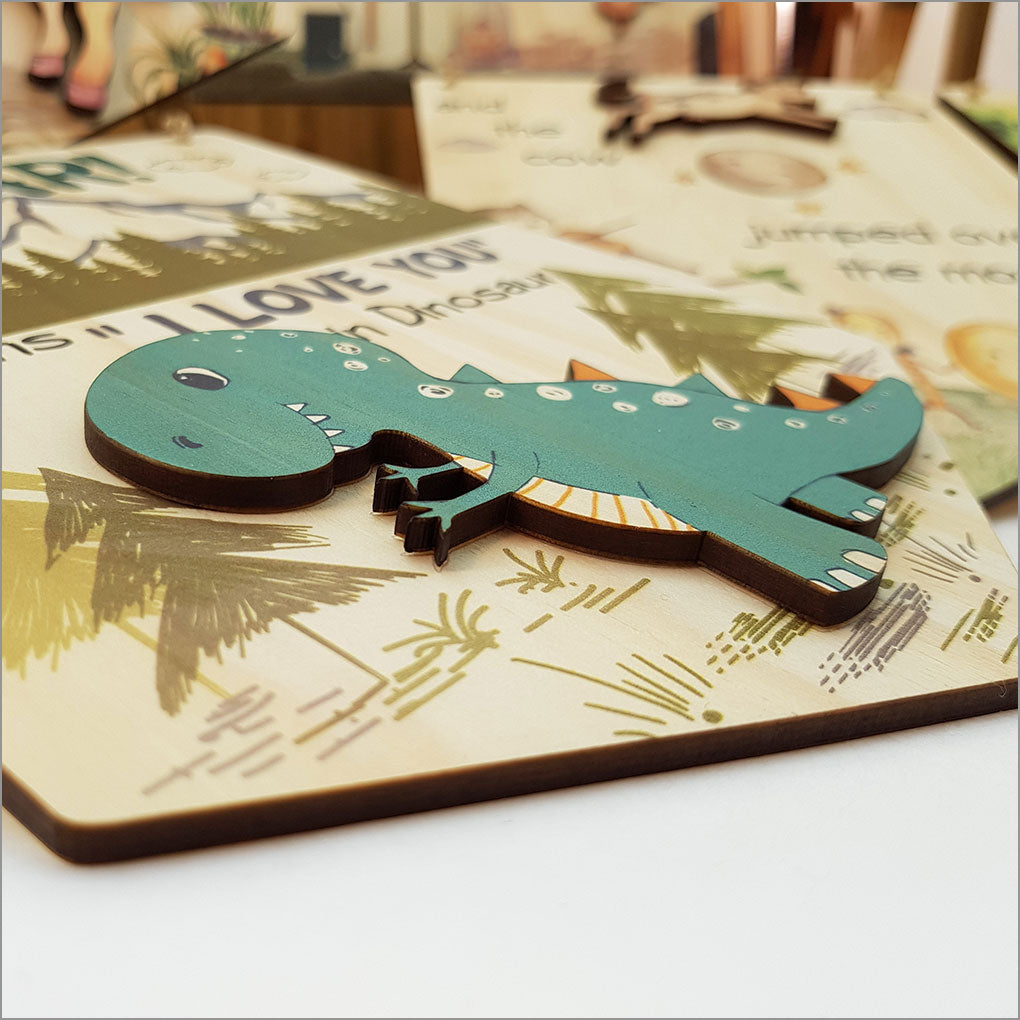 Stunning printed pine flag featuring "ROAR!" design, perfect for adding wild energy to home or office decor.