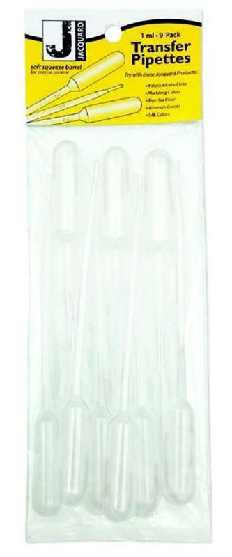 Nine Jacquard Piñata Pipettes, 1ml each, perfect for precision color mixing and application in various art projects.