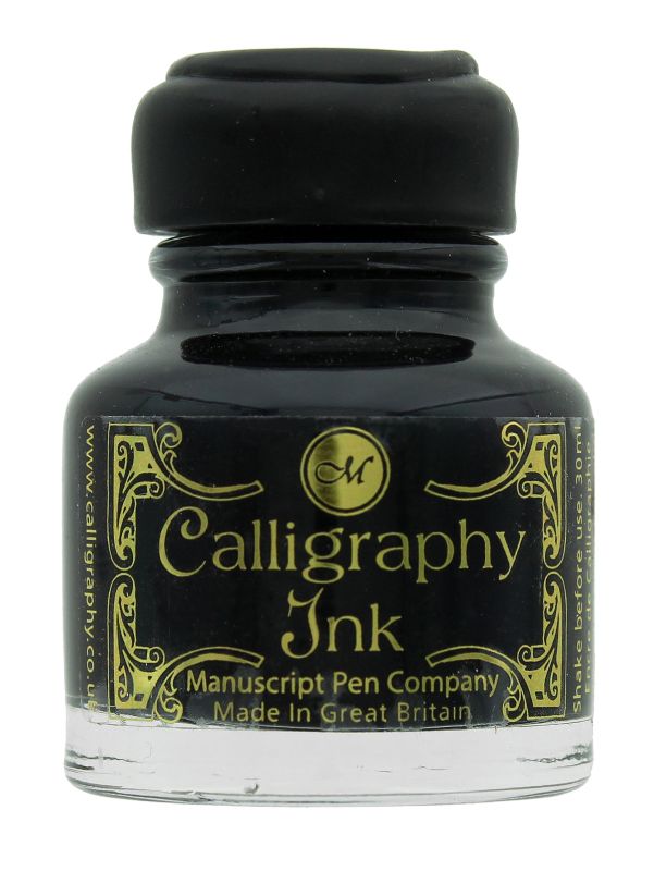 Manuscript Dip Pen Calligraphy Inks 30ml BLK MSH420BLA