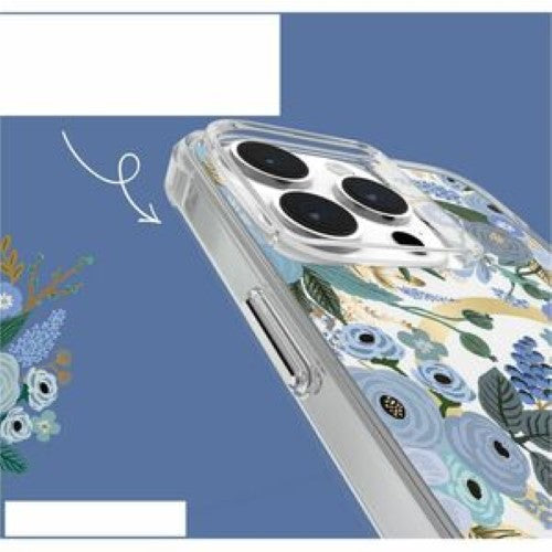Phone Case - 2023 6.7in iPhone Plus Rifle Paper Co. - Garden Party Blue
