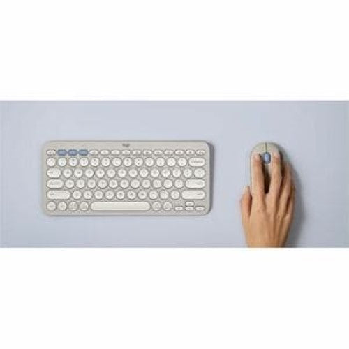 2 Combo Keyboard and Mouse - Logitech Pebble (Tonal White)