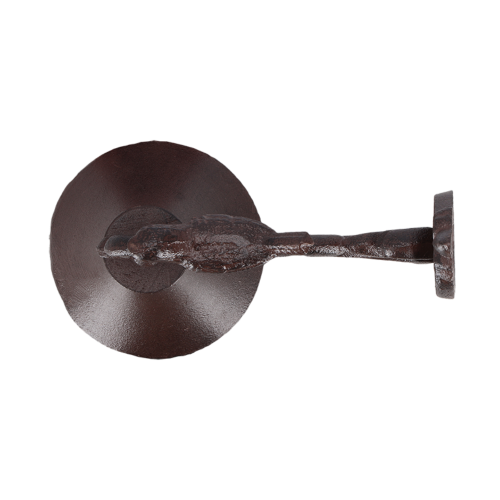 Rustic 24cm cast iron doorbell featuring a charming bird design, perfect for welcoming guests at home or garden.