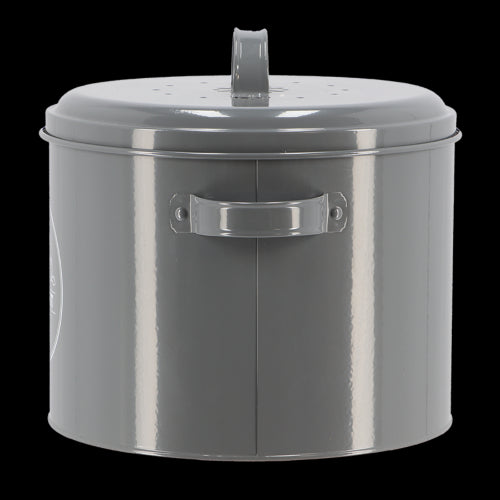 Storage Tin Composter - Charcoal (27 x 23 x 21cm)