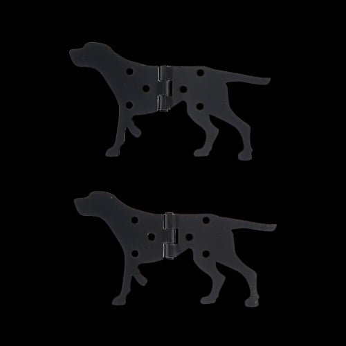 Whimsical dog-shaped hinges in assorted designs, 12 x 7cm, perfect for enhancing doors with charm and functionality.