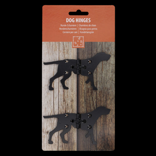Whimsical dog-shaped door hinges in assorted designs, measuring 12 x 7cm, adding charm and functionality to your home.