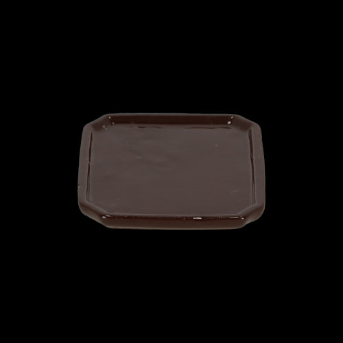 Rectangular bonsai saucer set of 4, each 17 x 13 x 2cm, ensuring drainage and protecting surfaces for bonsai displays.
