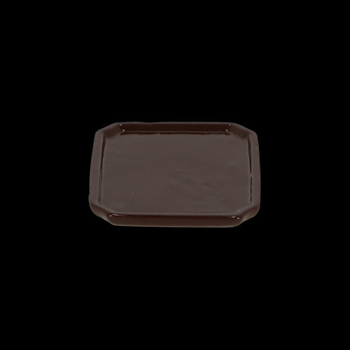 Rectangular small bonsai saucers set of 4, measuring 17 x 13 x 2cm, designed for drainage and surface protection.