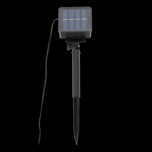 Black table clamp with solar lights, adjustable for tables up to 97mm, designed to enhance outdoor ambiance and style.