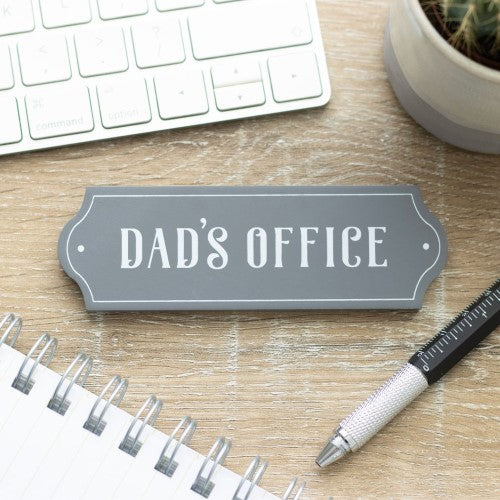 Vintage "Dad's Office" wall plaque, perfect Father's Day gift for celebrating a dad's dual roles in family and work.
